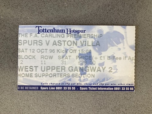 Tottenham hotspur aston - hotspur,