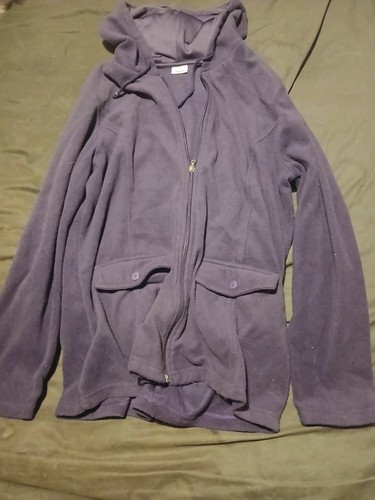 Purple fleece hoodie damart - purple,