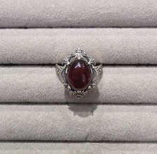 Blood Amber S925 Adjustable Crystal Ring, Jewellery, Gemstones, Gift For Her