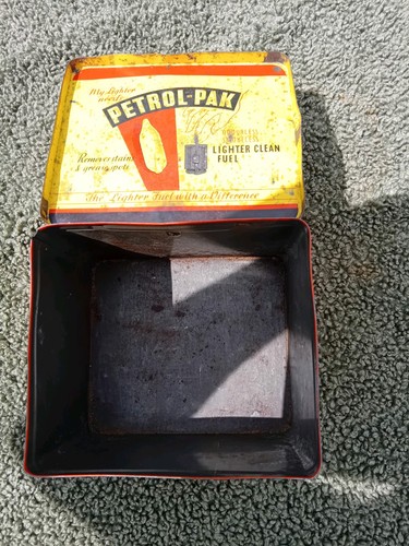 Petrol pak tin vintage - petrol,