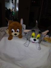 Play and Play Tom and Jerry Plushies Teddys 1998 Warner Bros *RARE*