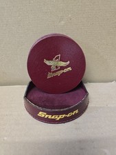 Snap-on Tools Set Of 6 Leather Drinks Coasters With Case Burgundy