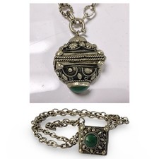 Vintage Silver Tone Poison Box