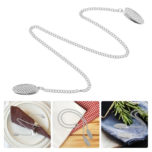 5pcs napkin clip - zinc, alloy