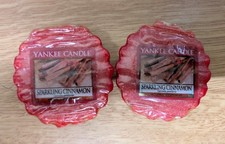 Yankee Candle  2 x Sparkling Cinnamon Wax Melt Tarts - Retired Rare - Wrapped