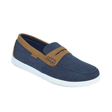 Mens Wide Fit Slip On Canvas
