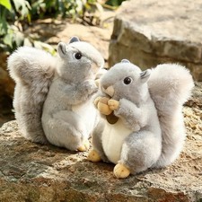 Cute Soft Toy Simulation Squirrel PlushToy Stuffed Toy Animals Doll Kids Gift