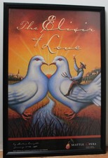 LARGE Framed Poster - 1996 Seattle Opera - THE ELIXIR OF LOVE
