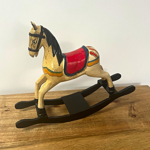 Wooden vintage style rocking - wooden,
