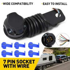 12N full Single Towing Electrics Towbar wiring kit Trailer Caravan Socket 7 Pin