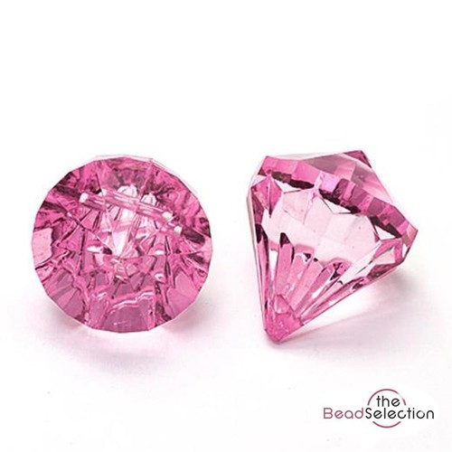 Very large hot pink faceted - very,