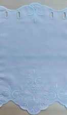 CAFE NET CURTAIN pelmet price per meter drop 16" or 24" ready to hang floral