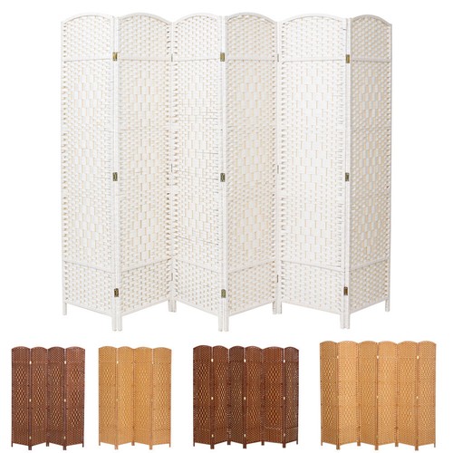 Woven wood privacy room - wood,