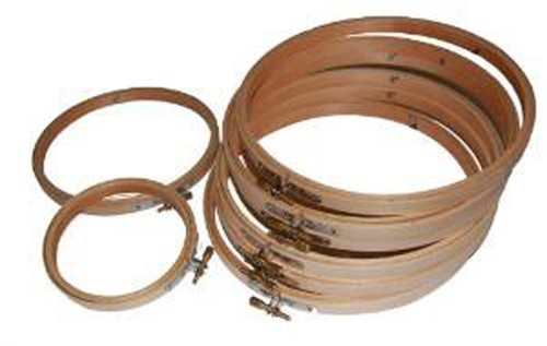 Wooden embroidery hoop - embroidery,