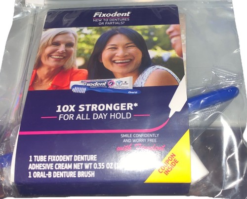Fixodent denture adhesive - denture,