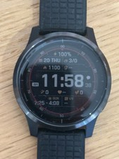 Garmin vívoactive 4 45mm Case with Silicone Band GPS Running Watch - Black 