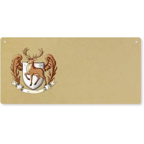 Deer coat arms - of, door