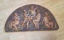 Cupids Antique Wall Plaque