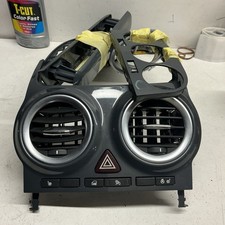 VAUXHALL CORSA D 07-14 CENTRE HEATER VENTS & SURROUND & BUTTONS Grey