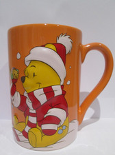 Rare Disney Store Exclusive Winnie the Pooh Robin Xmas Coffee Hot Chocolate Mug