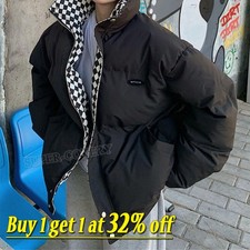 Womens Outerwear Ladies Winter Cotton Chunky Puffer Bubble Parka Coats Jackets