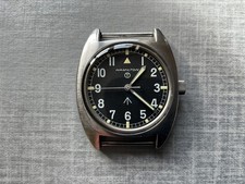 Hamilton W10 Royal Air Force issued 1975 mechanical manual watch inc new strap.