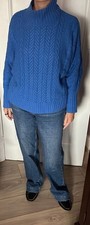 Jigsaw Cable Knit Funnel Neck