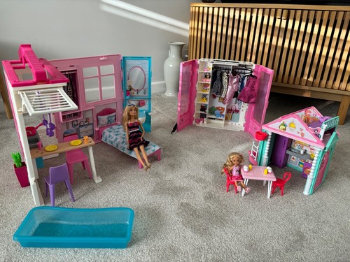 Barbie portable house bundle - barbie,