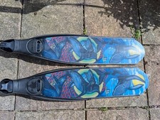 DiveR composite fiber freediving fins size 6-7 (UK)