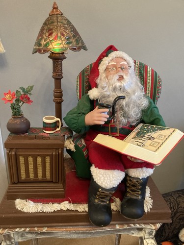 Singing santa - singing,