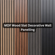 Acoustic MDF Slat Wood Decorative Wall Panelling For Home Interior