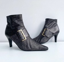 Vintage Leather Boots 6 Pointy