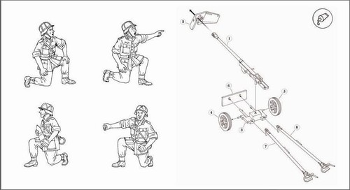 Hat scale german pak 40 - pak,