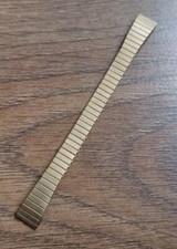 13mm VINTAGE EXPANDING STAINLESS STEEL METAL BRACELET WATCH STRAP, NOS