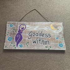 Goddess Within Wooden Plaque
