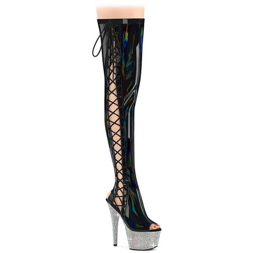 Pleaser rhinestone platform - rhinestone,