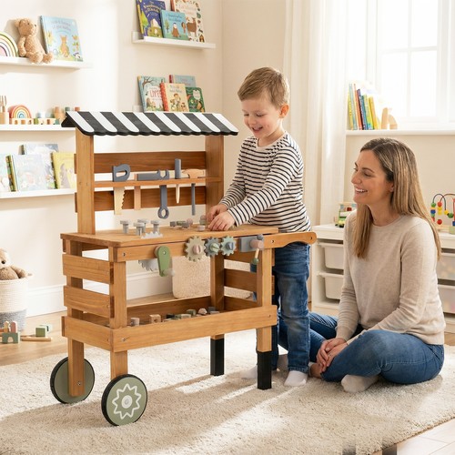Kids rolling cart play tools - cart,
