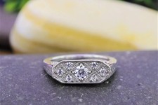 Art Deco Round Cut Lab Created