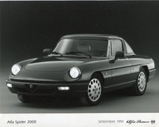 Alfa Romeo Spider 2000 S4 with hardtop 1992 original official press photo