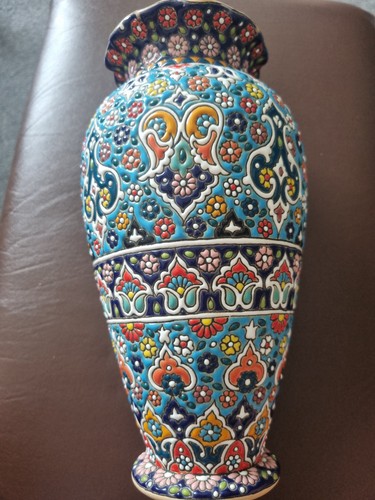 Handmade turkish kutahya vase - handmade,