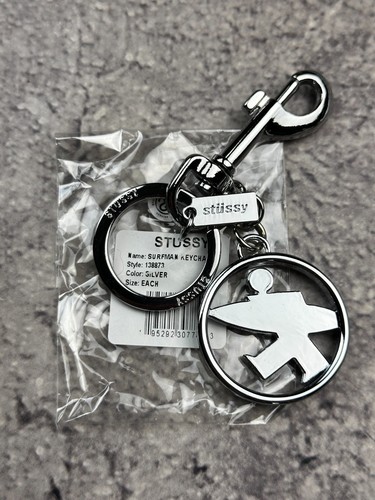 Stussy surfman keychain gold - keychain,