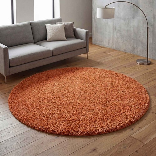 Round shaggy rugs 120cm circle - round,