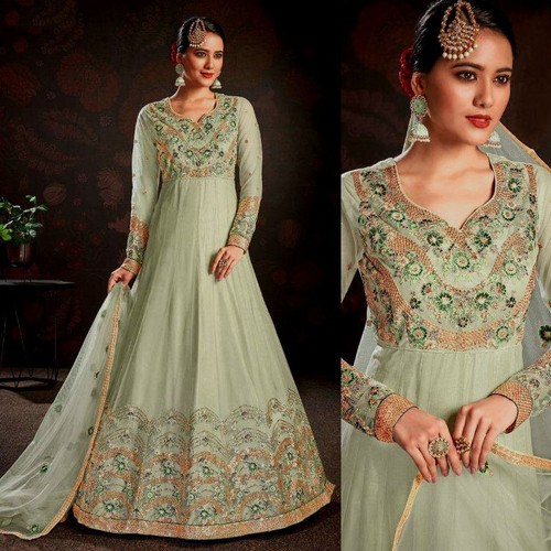 Green hvy embr indian - embr,