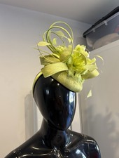 Nigel Rayment Fascinator Olive/pear Green