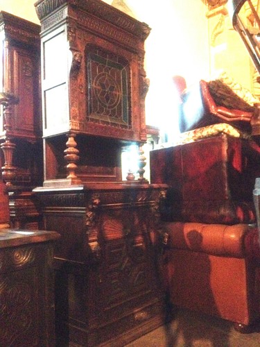 Carved victorian oak - carved, library