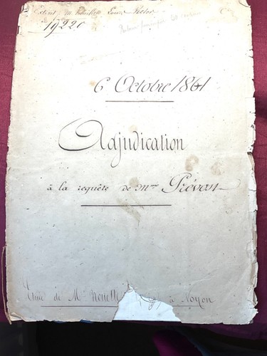 1861 antique french - 1861,