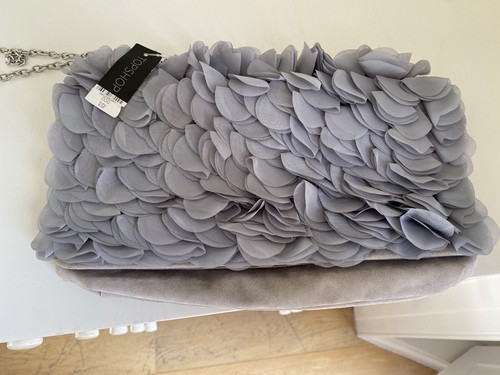 Top shop grey clutch - top,