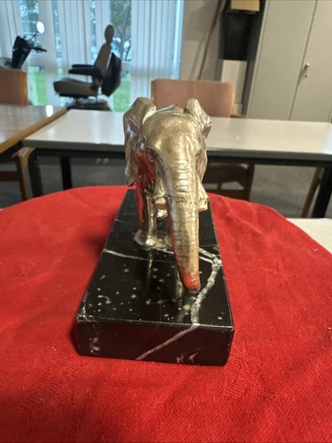 Silver plated elephant - silver,