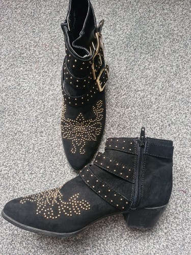 Topshop black western style - black,