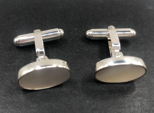 Mother pearl oval cufflinks - mother, of